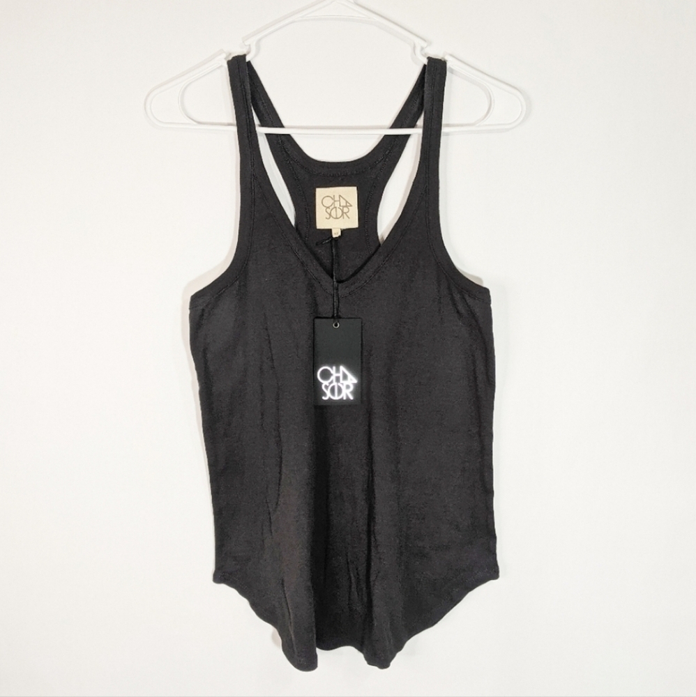 CHASER Dark Grey Racer Back NWT "M"